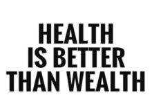 Your health is more valuable than gold