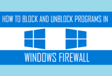 Block or Unblock Programs in Windows Defender Firewall